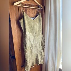 Botanical hand dyed Banana Republic dress